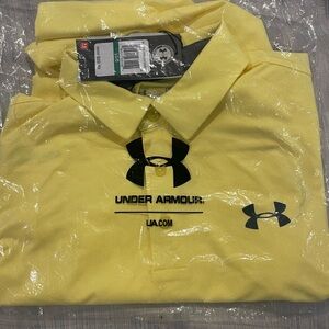 Under Armour Men's Yellow Polo Shirt